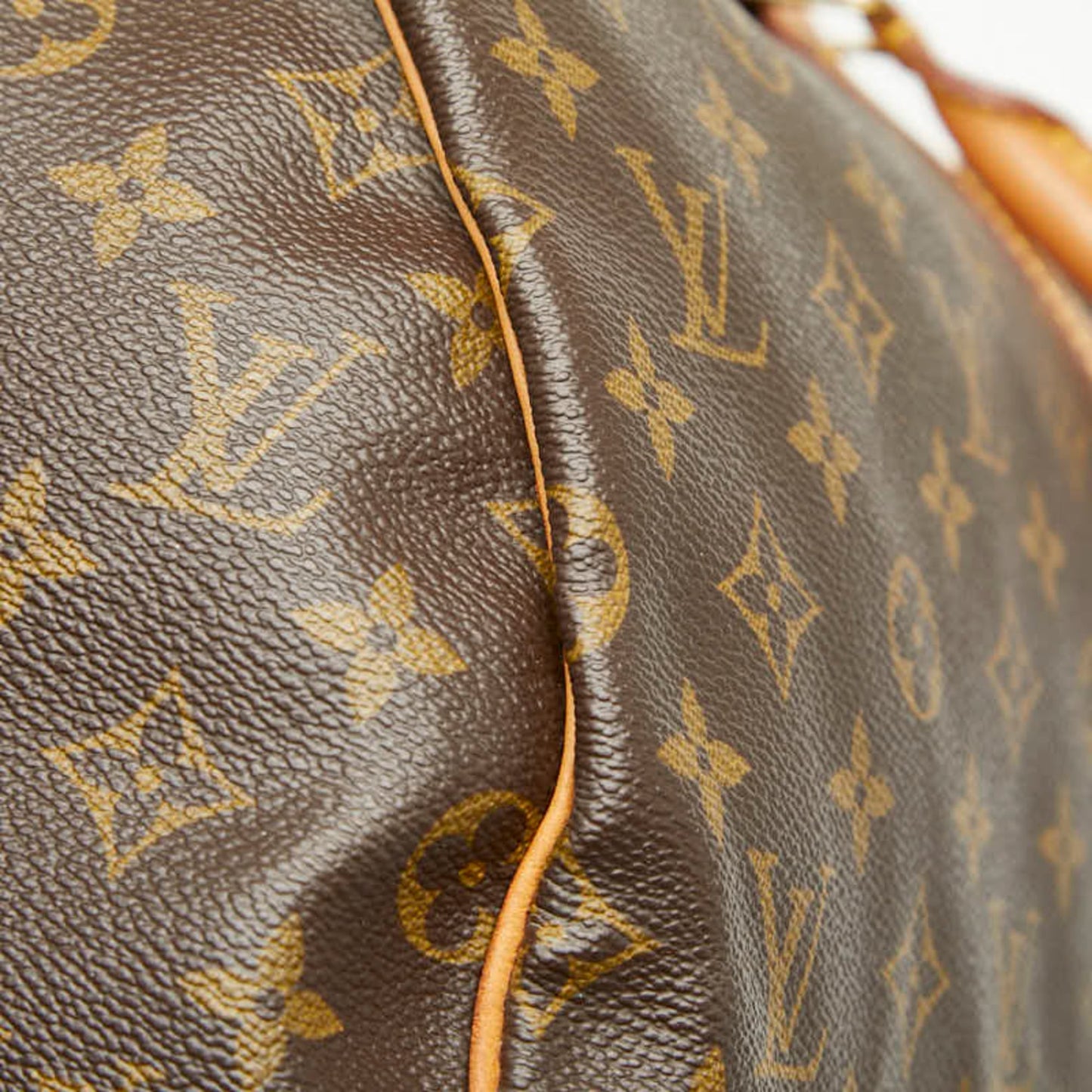 Louis Vuitton Brown Pvc Leather Boston Bag (Pre-Owned)