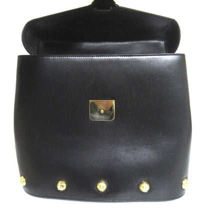 Salvatore Ferragamo Black Leather Handbag Shoulder Bag (Pre-Owned)