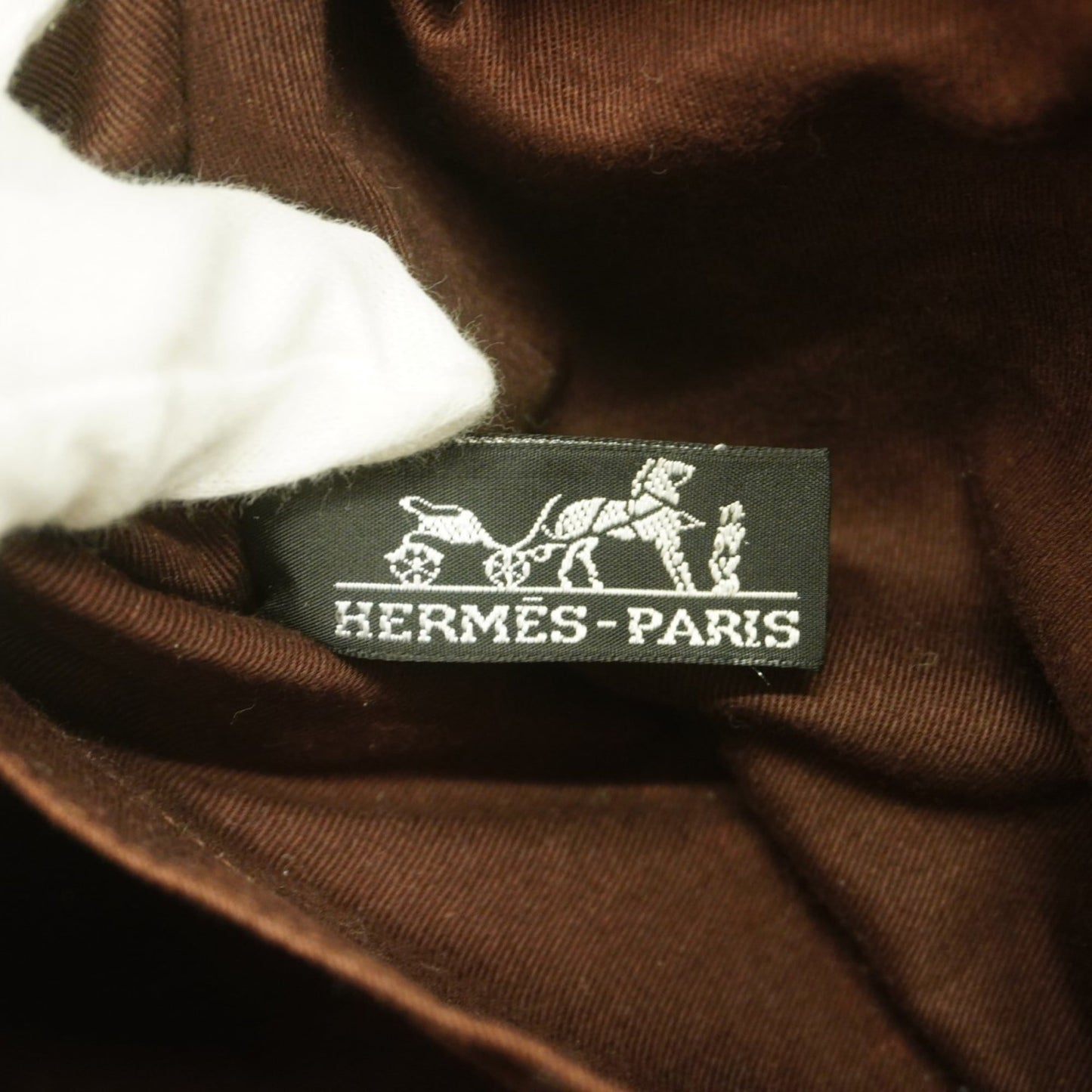 Hermes Brown Polyester Tote Bag (Pre-Owned)