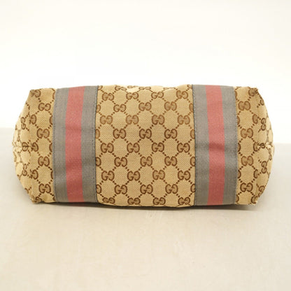 Gucci Brown Canvas Tote Bag (Pre-Owned)