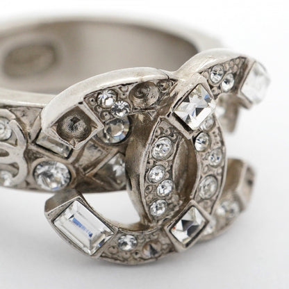 Chanel Silver Metal Band Ring (Pre-Owned)