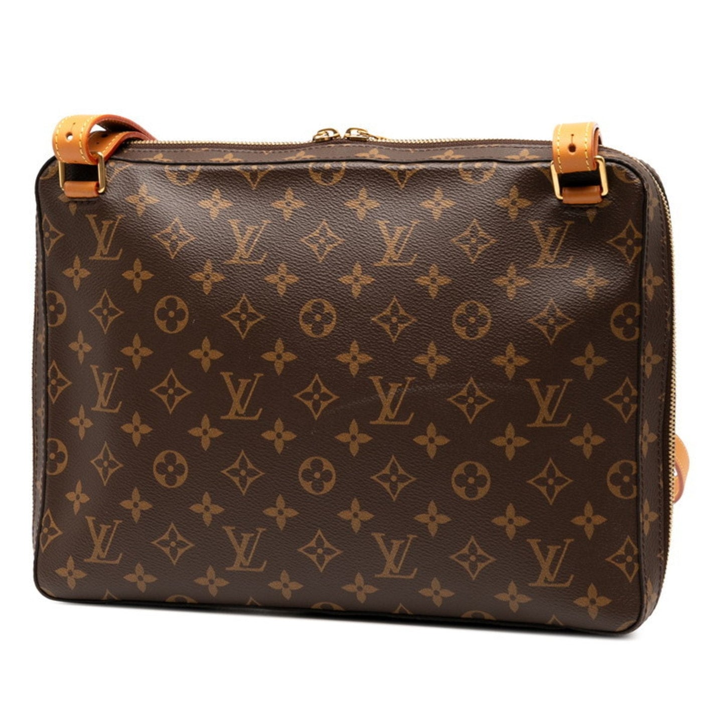 Louis Vuitton Brown Pvc Leather Shoulder Bag (Pre-Owned)
