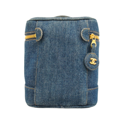 Chanel Blue Denim Vanity Bag (Pre-Owned)