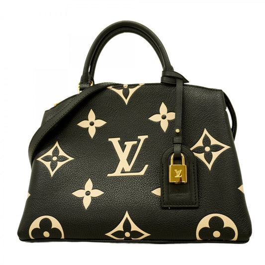 Louis Vuitton Beige Black Handbag (Pre-Owned)