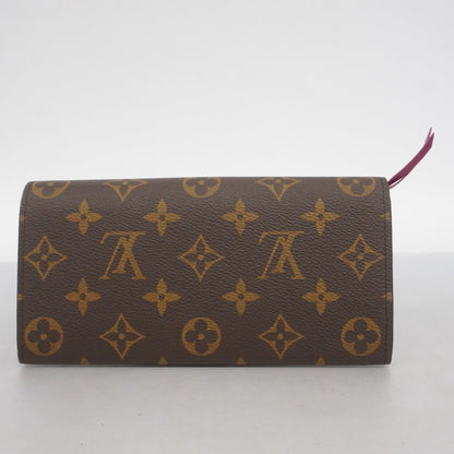 Louis Vuitton Brown Fuchsia Long Wallet (Bi-Fold) (Pre-Owned)