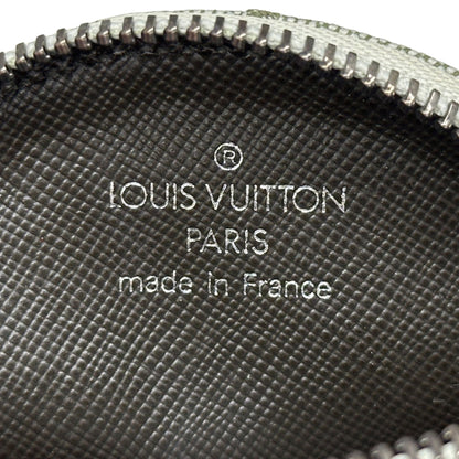 Louis Vuitton Green Multi-Color Yellow Canvas Leather Coin Purse/Coin Case (Pre-Owned)