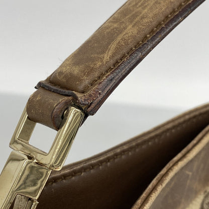 Gucci Brown Canvas Shoulder Bag (Pre-Owned)