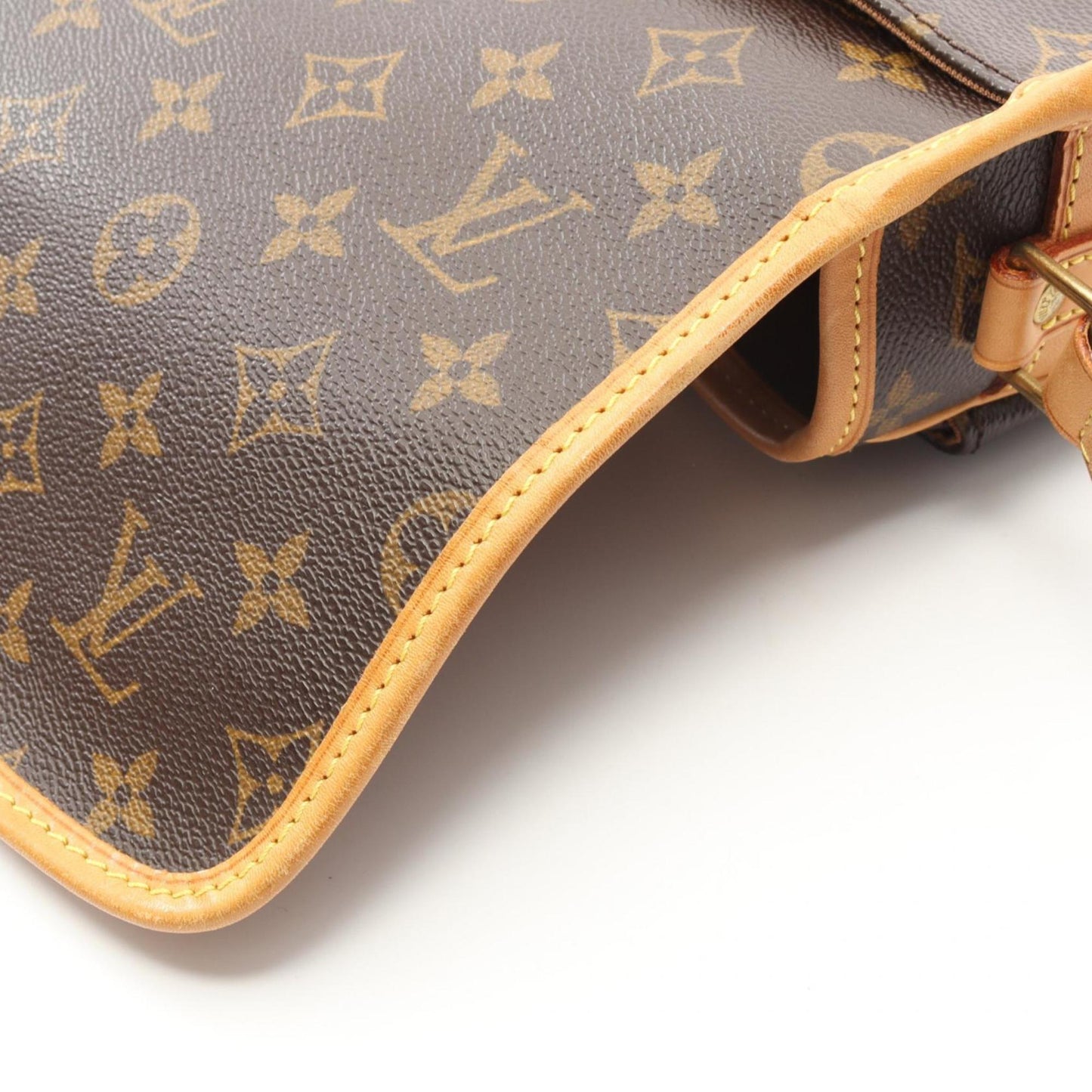 Louis Vuitton Brown Pvc Leather Shoulder Bag (Pre-Owned)