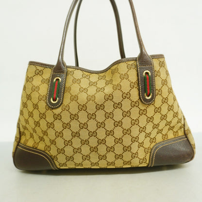 Gucci Brown Canvas Tote Bag (Pre-Owned)