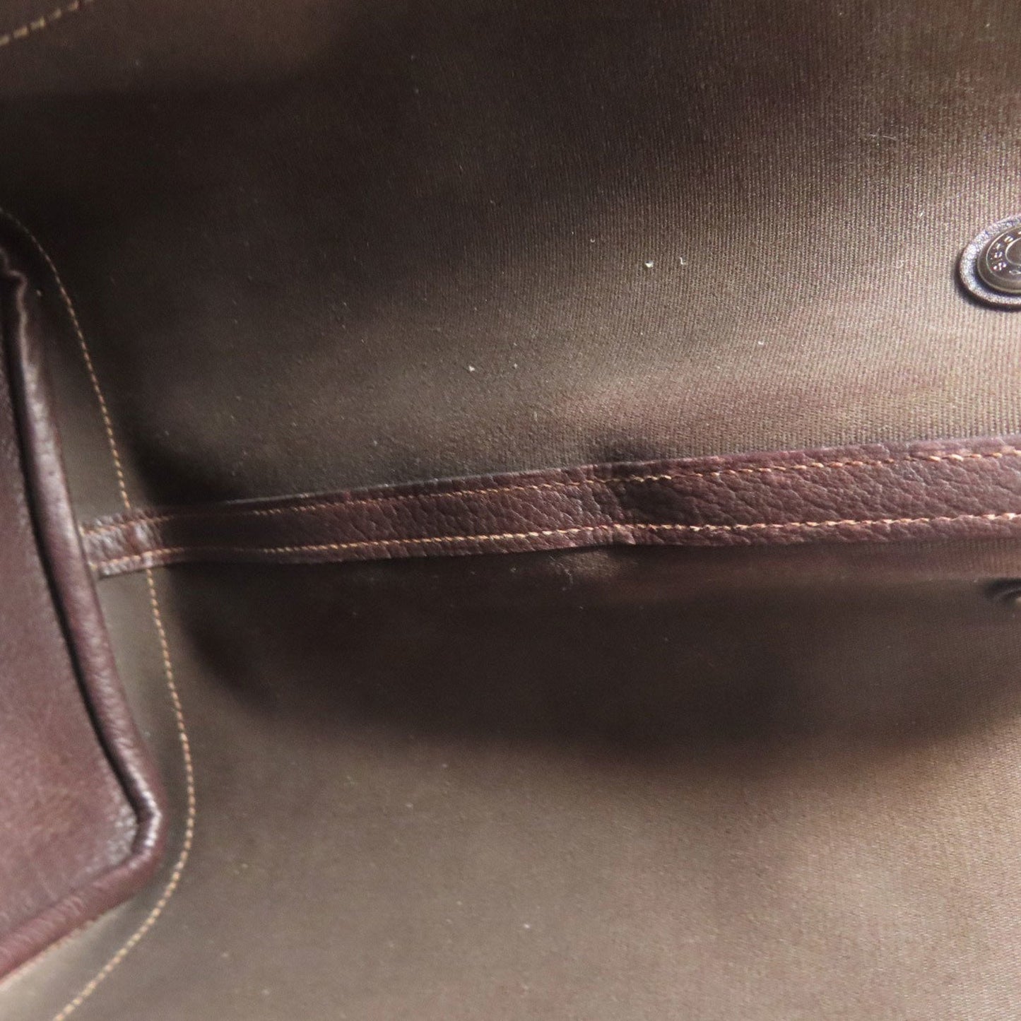 Hermes Garden Brown Toile Officier Tote Bag (Pre-Owned)