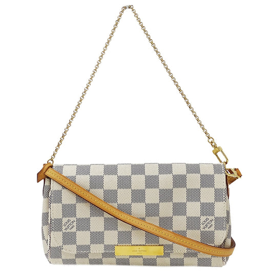Louis Vuitton Damier Azur White Damier Azur Handbag Shoulder Bag (Pre-Owned)
