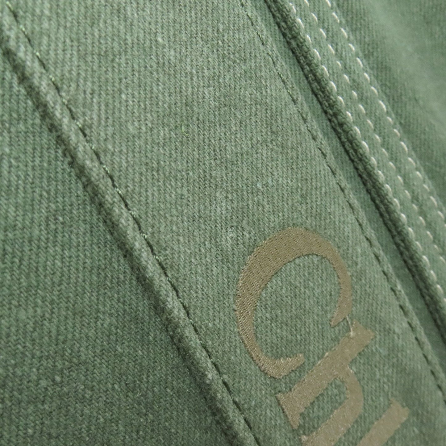 Chloé Green Canvas Tote Bag (Pre-Owned)