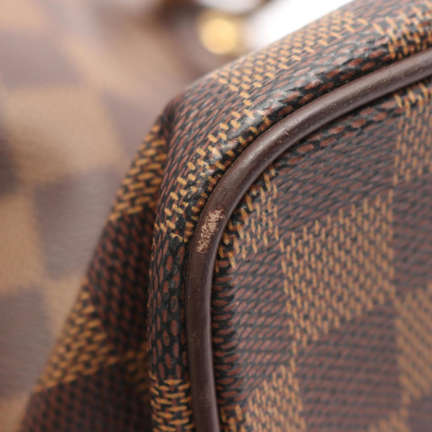 Louis Vuitton Brown Coated Canvas Damier Canvas Pvc Leather Tote Bag (Pre-Owned)