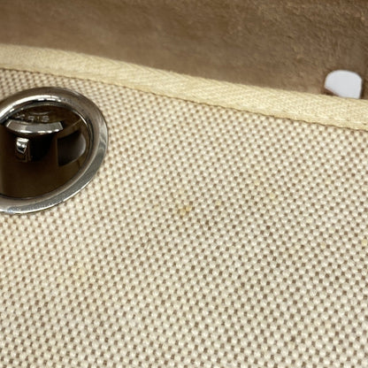 Hermes Natural Toile H Handbag (Pre-Owned)