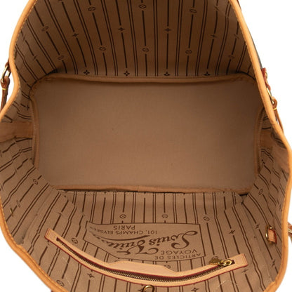 Louis Vuitton Brown Pvc Leather Shoulder Bag Tote Bag (Pre-Owned)