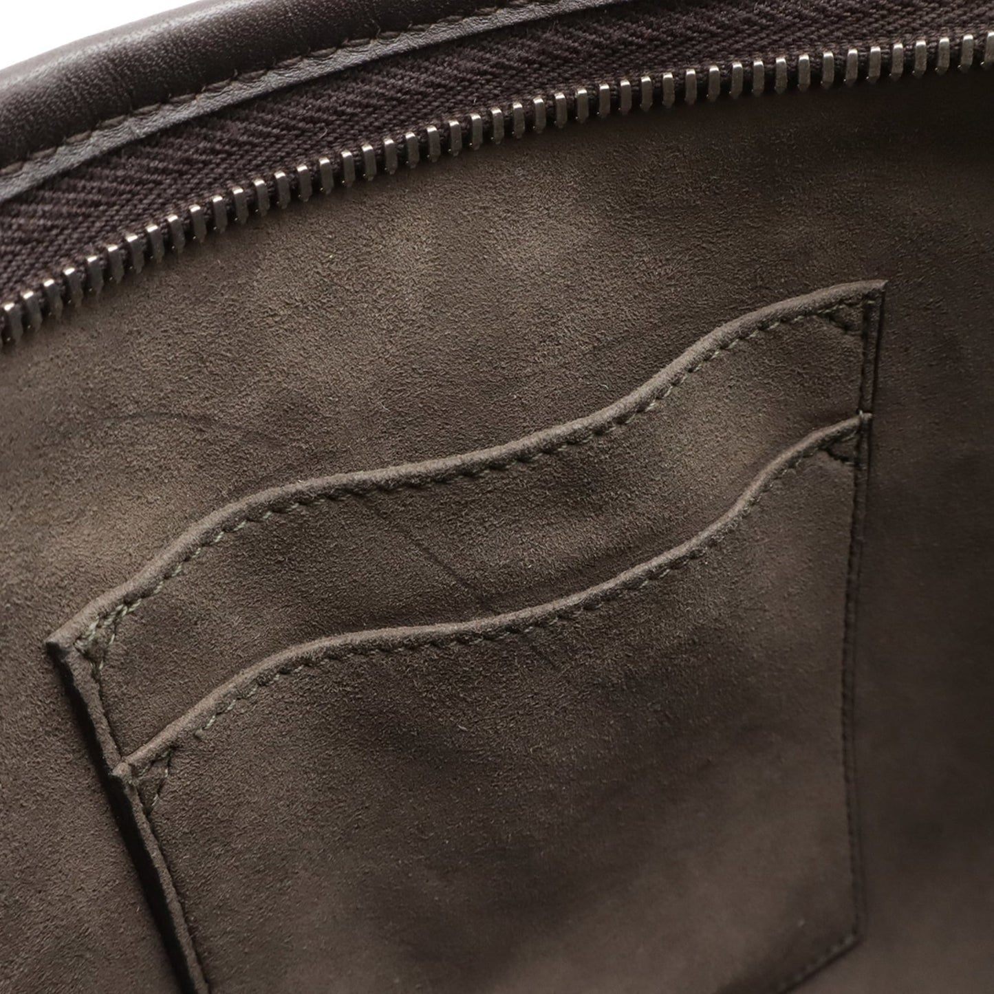 Gucci Beige Brown Dark Brown Gg Supreme Canvas Leather Handbag Shoulder Bag Tote Bag (Pre-Owned)