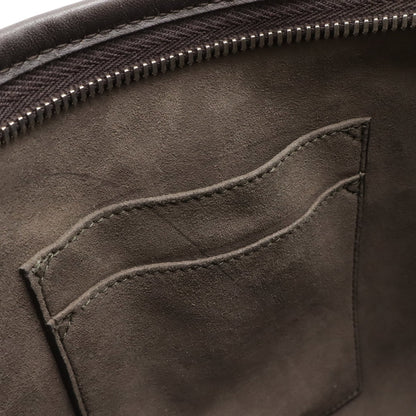 Gucci Beige Brown Dark Brown Gg Supreme Canvas Leather Handbag Shoulder Bag Tote Bag (Pre-Owned)