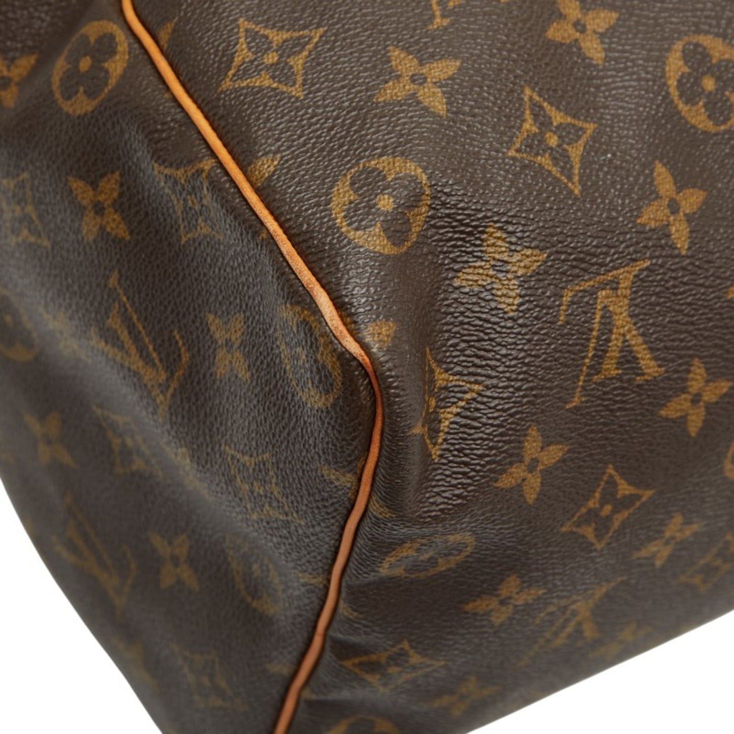 Louis Vuitton Brown Pvc Leather Boston Bag Handbag (Pre-Owned)