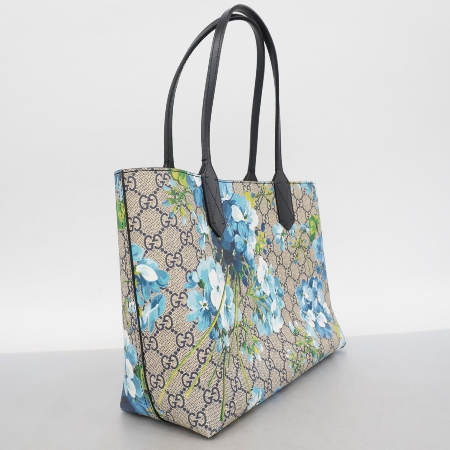 Gucci Blue Navy Pvc Tote Bag (Pre-Owned)