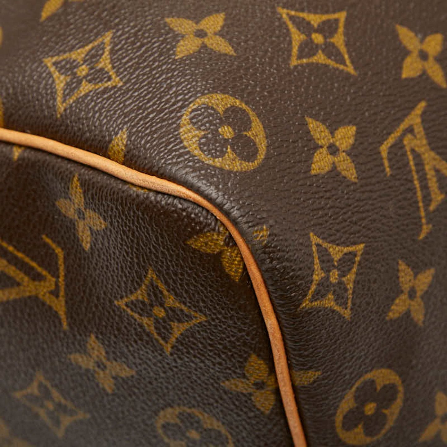 Louis Vuitton Brown Pvc Leather Boston Bag (Pre-Owned)