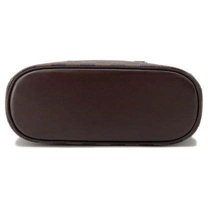 Louis Vuitton Brown Red Color Damier Canvas Handbag (Pre-Owned)