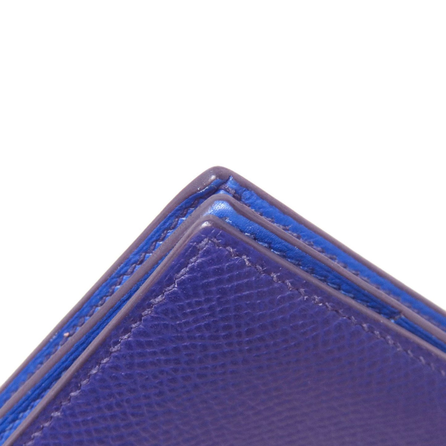 Hermes Purple Epsom Leather Long Wallet (Bi-Fold) (Pre-Owned)