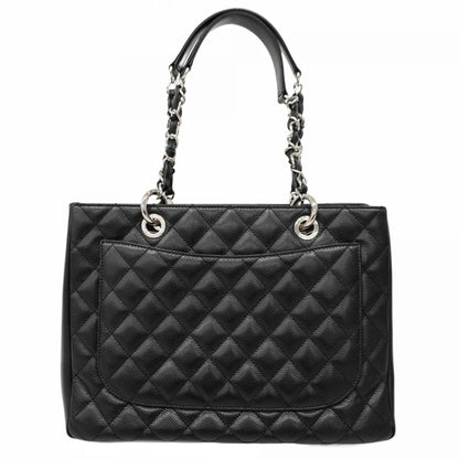 Chanel Black Grained Calfskin Tote Bag (Pre-Owned)