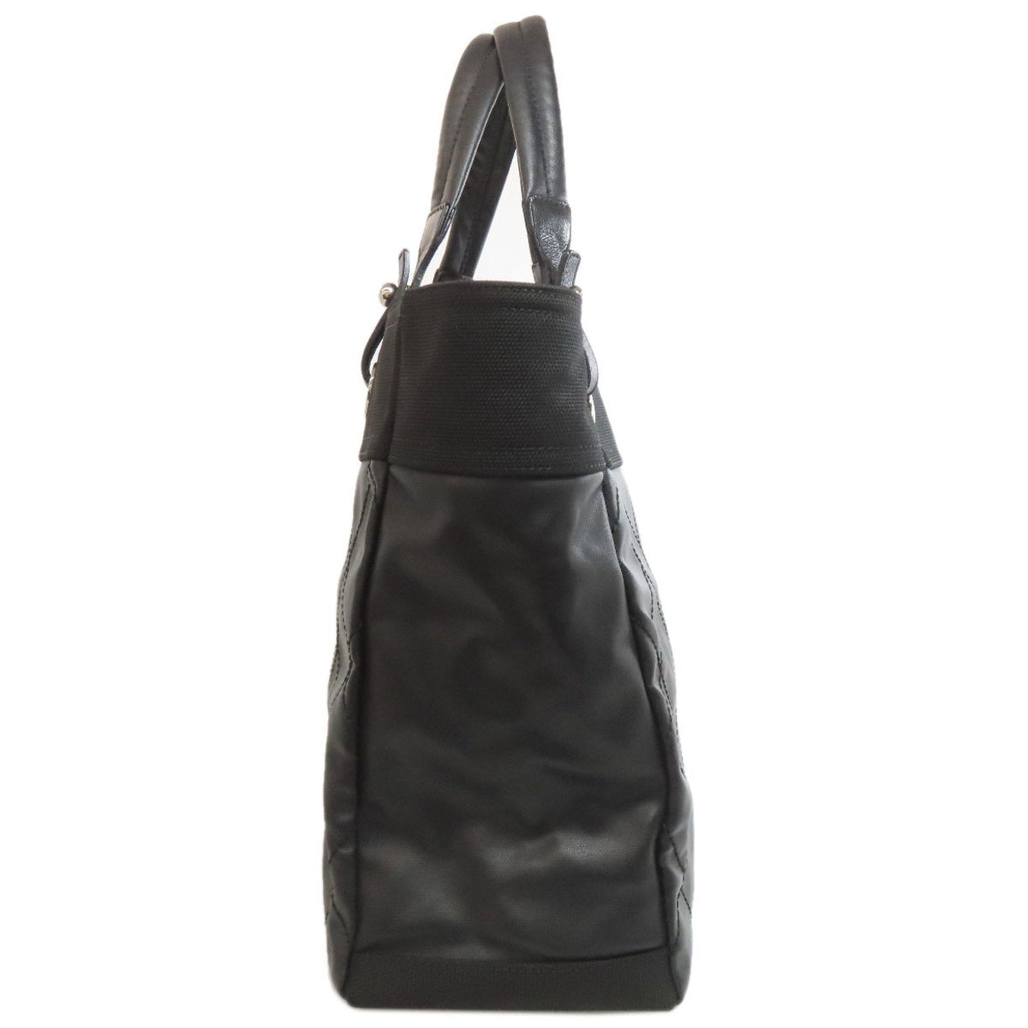 Chanel Paris Biarritz Black Leather Tote Bag (Pre-Owned)