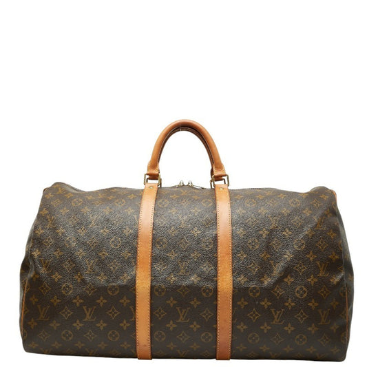Louis Vuitton Brown Pvc Leather Boston Bag (Pre-Owned)