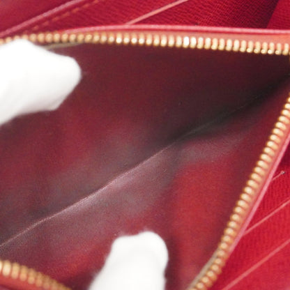 Louis Vuitton Brown Red Color Long Wallet (Bi-Fold) (Pre-Owned)