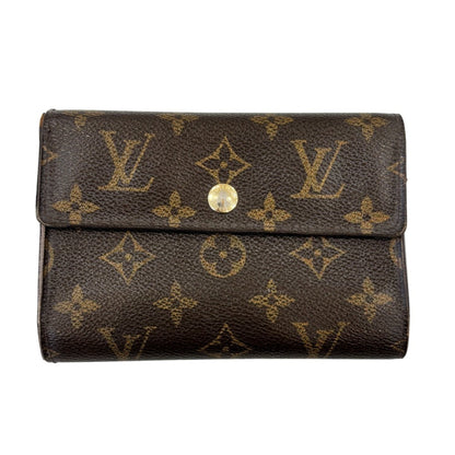 Louis Vuitton Brown Monogram Wallet (Tri-Fold) (Pre-Owned)