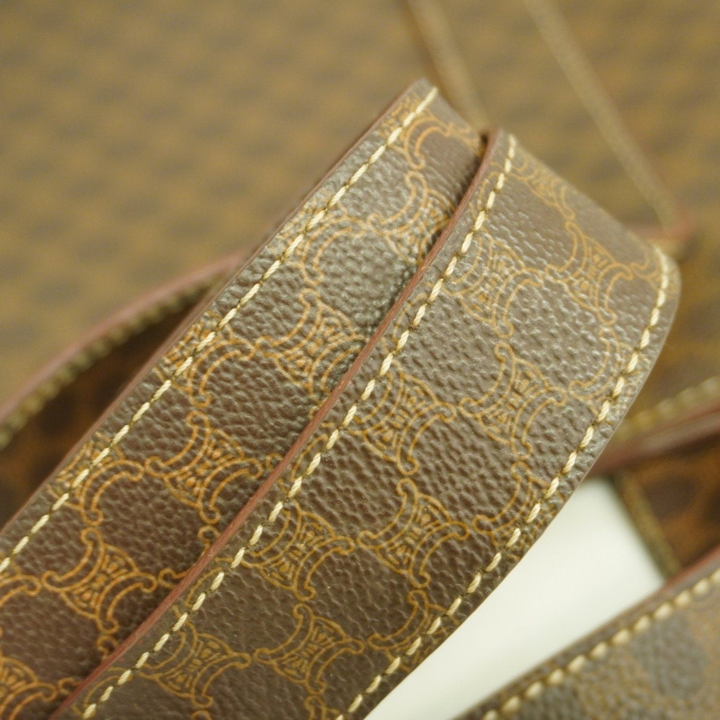 Celine Brown Pvc Tote Bag (Pre-Owned)