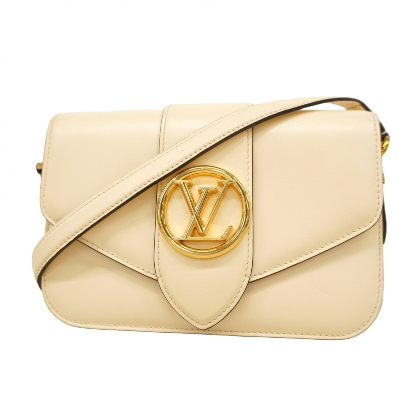 Louis Vuitton Cream Shoulder Bag (Pre-Owned)