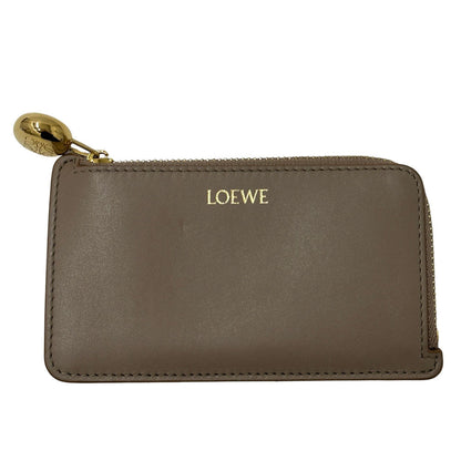 Loewe Grayish Leather Coin Purse/Coin Case (Pre-Owned)