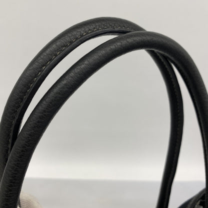 Hermes Black Toile Officier Tote Bag (Pre-Owned)