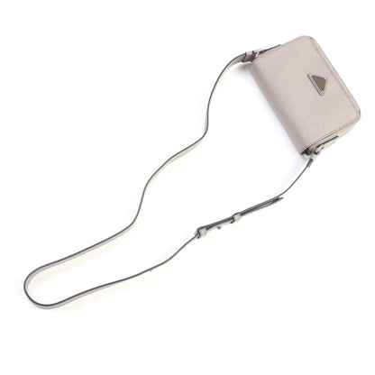 Prada Beige Leather Shoulder Bag (Pre-Owned)