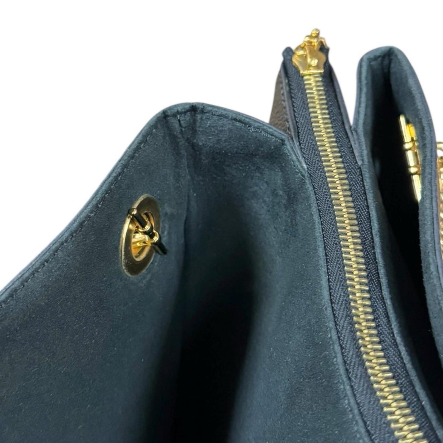 Louis Vuitton Black Brown Monogram Canvas Tote Bag (Pre-Owned)