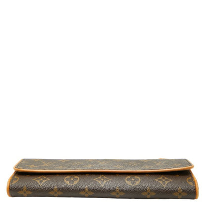 Louis Vuitton Brown Pvc Leather Pochette Shoulder Bag (Pre-Owned)