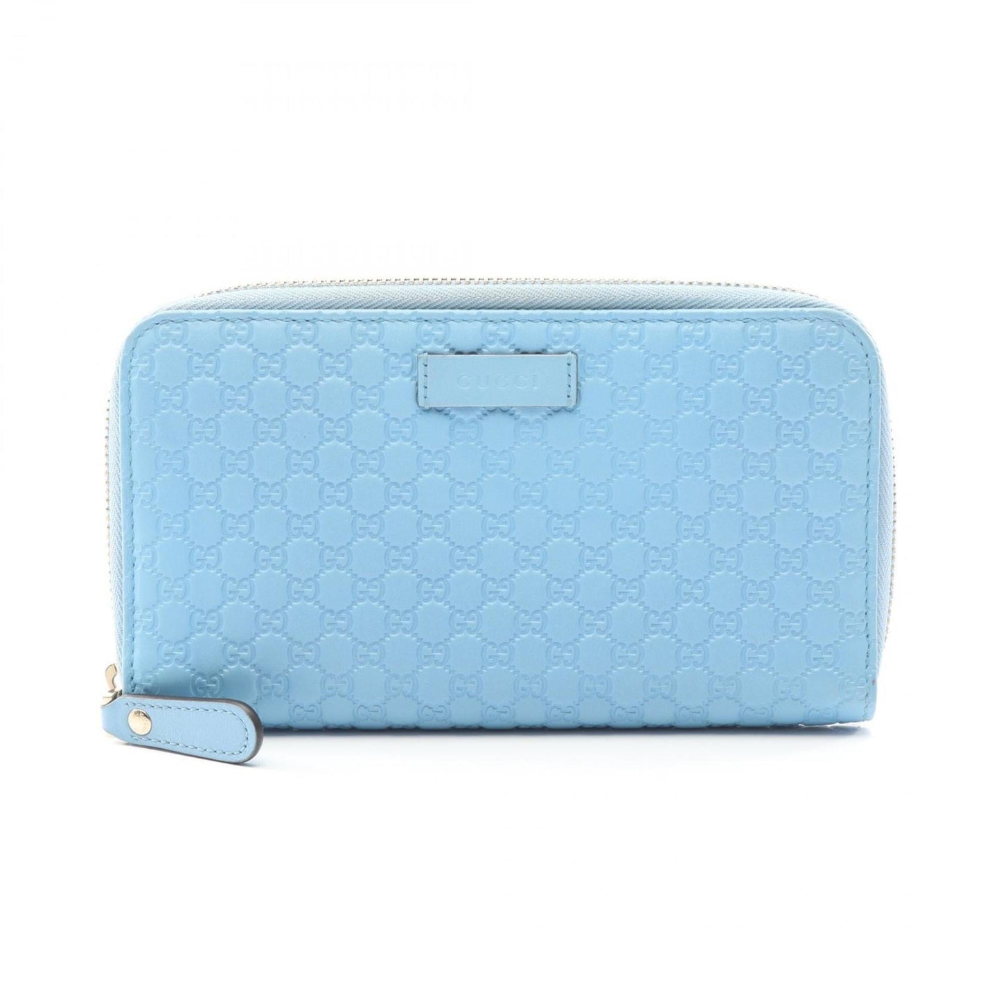 Gucci Blue Leather Long Wallet (Bi-Fold) (Pre-Owned)