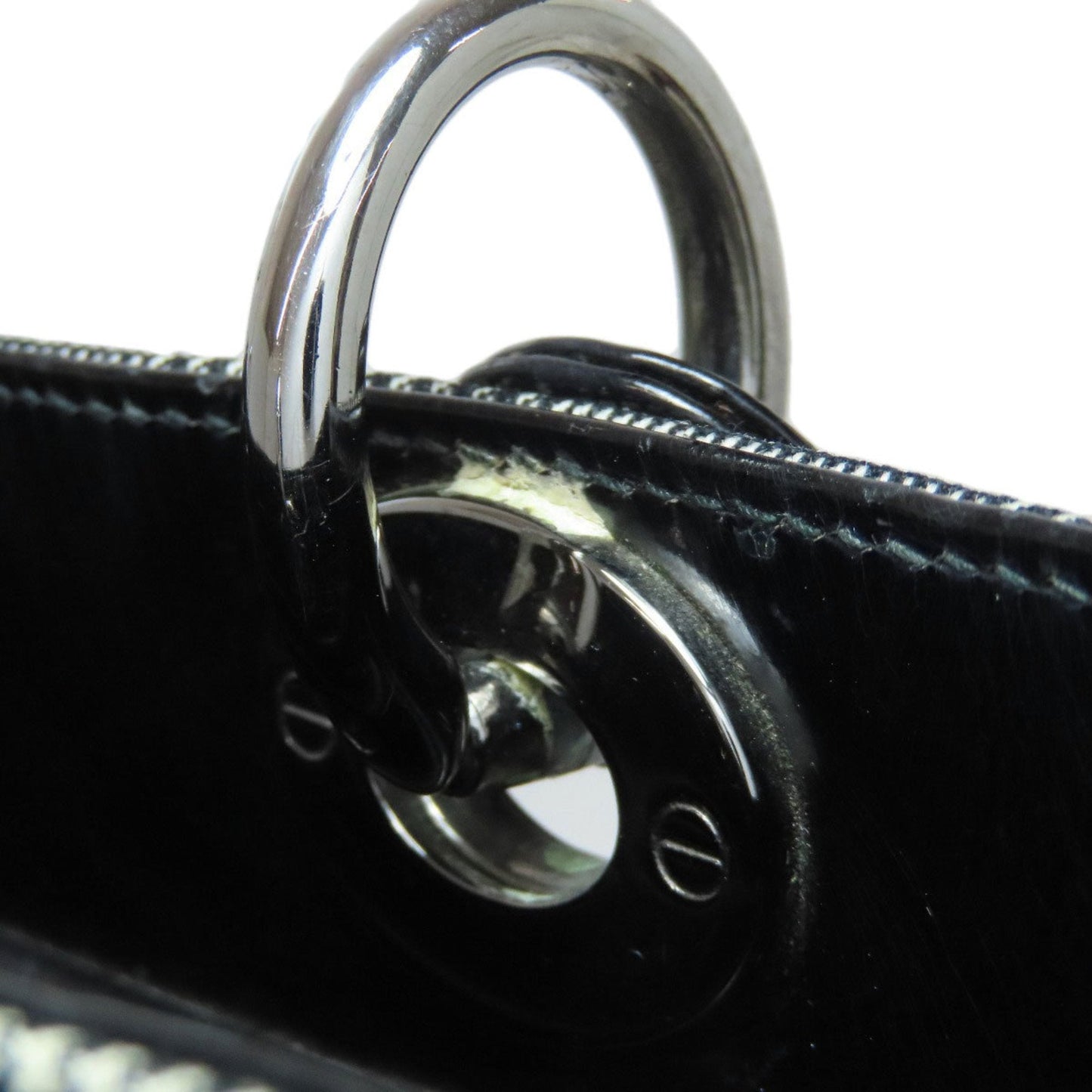 Christian Dior Lady Dior Black Canvas Tote Bag (Pre-Owned)