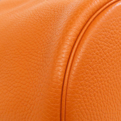 Hermes Orange Taurillon Clemence Leather Tote Bag (Pre-Owned)