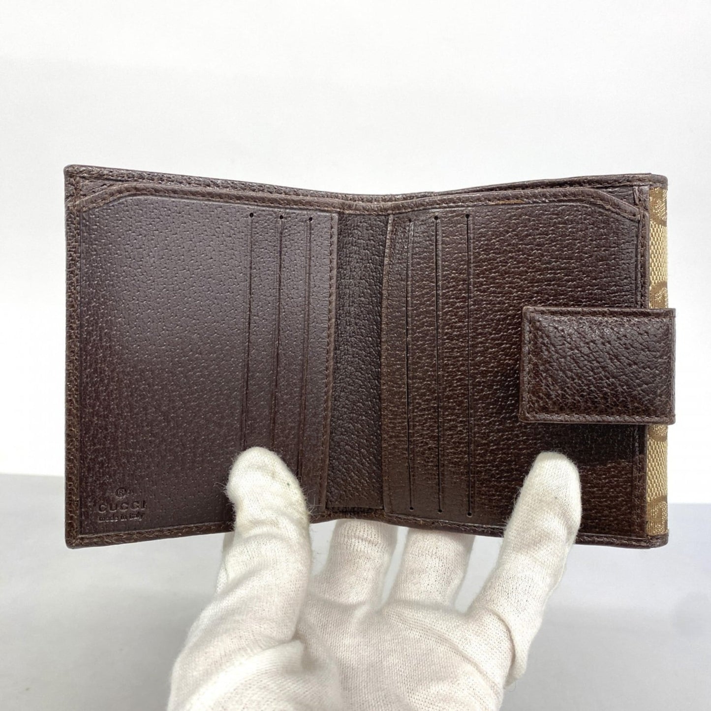 Gucci Brown Canvas Wallet (Bi-Fold) (Pre-Owned)