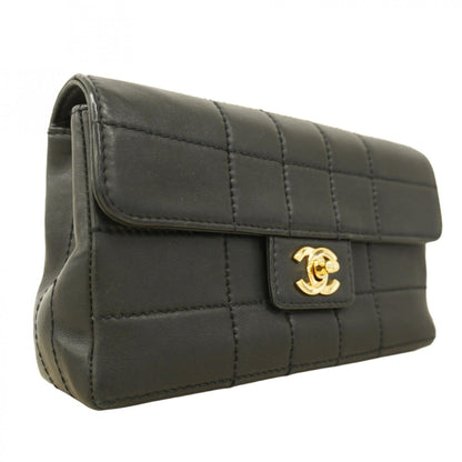 Chanel Black Leather Shoulder Bag (Pre-Owned)