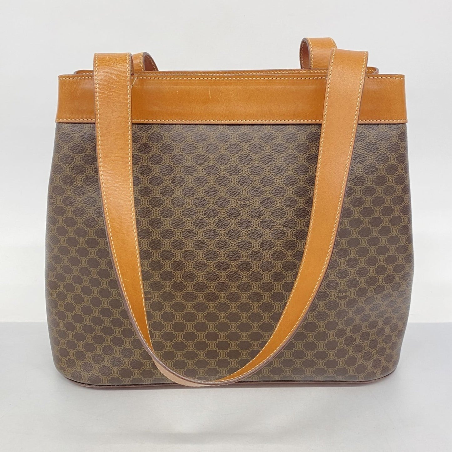 Celine Brown Pvc Tote Bag (Pre-Owned)