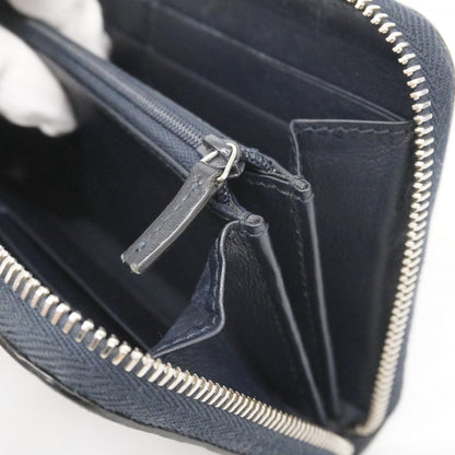 Gucci Navy Leather Long Wallet (Bi-Fold) (Pre-Owned)