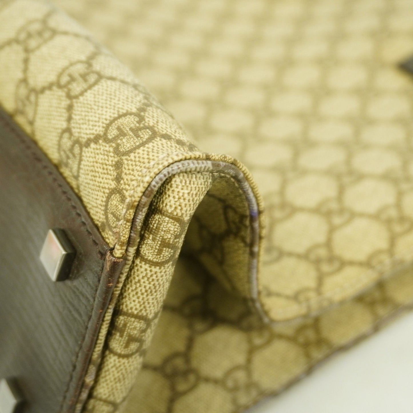 Gucci Brown Pvc Tote Bag (Pre-Owned)