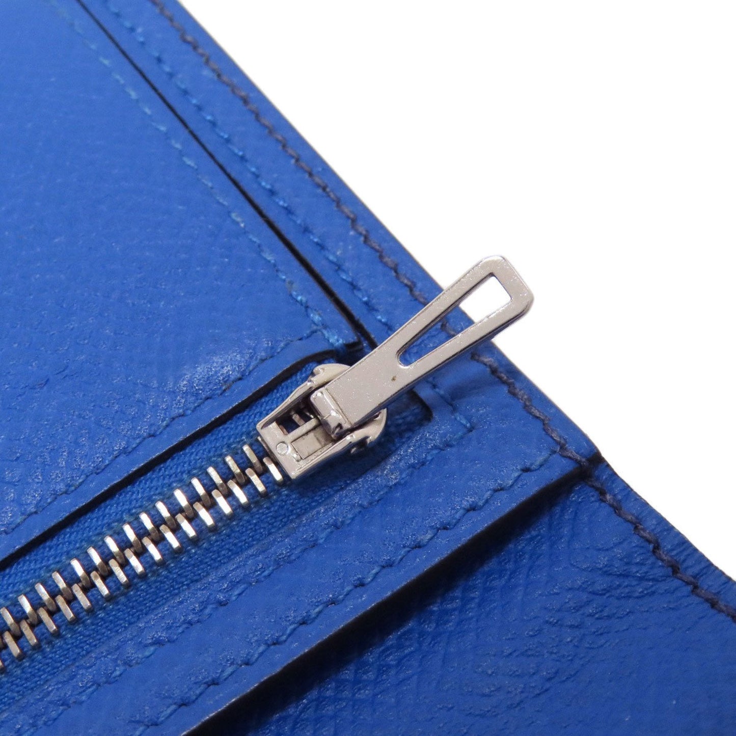 Hermes Purple Epsom Leather Long Wallet (Bi-Fold) (Pre-Owned)