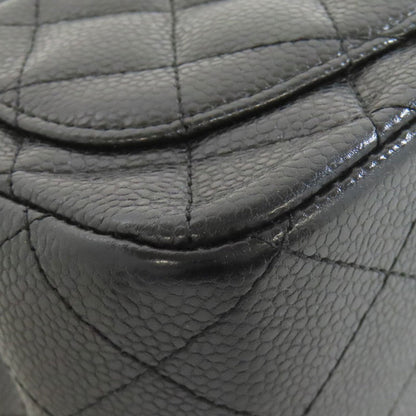 Chanel Matelasse Black Leather Shoulder Bag (Pre-Owned)