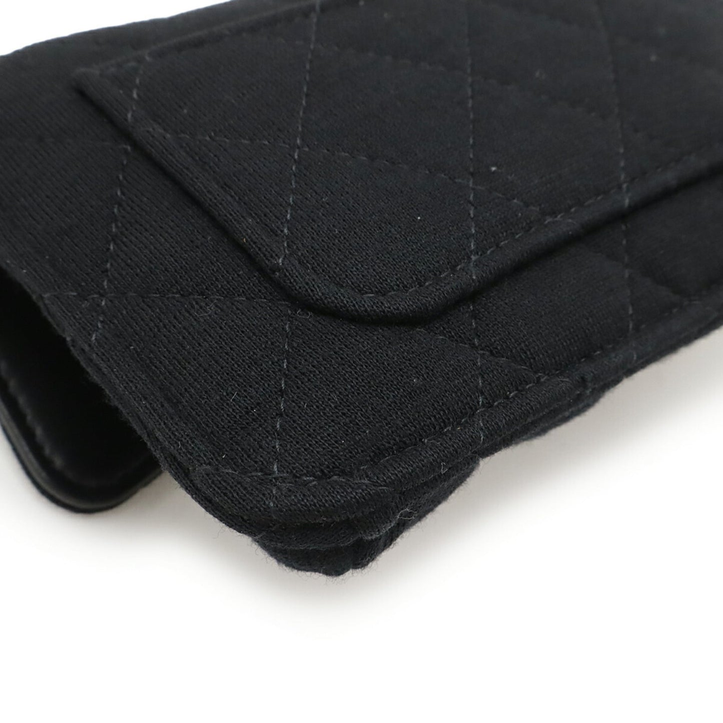 Chanel Matelasse Black Gray Cotton Nylon Eco-Bag Tote Bag (Pre-Owned)