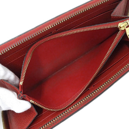 Louis Vuitton Cerise Red Color Monogram Empreinte Long Wallet (Bi-Fold) (Pre-Owned)